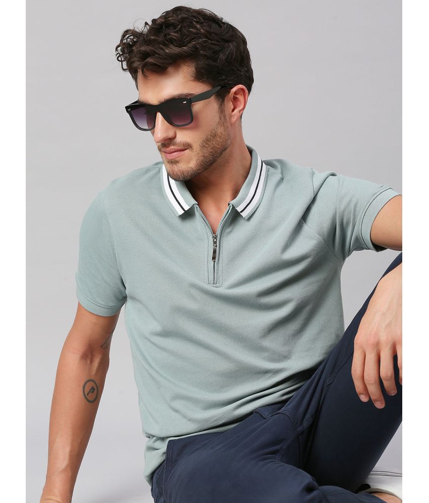     			Dennis Lingo - Blue Cotton Slim Fit Men's Polo T Shirt ( Pack of 1 )