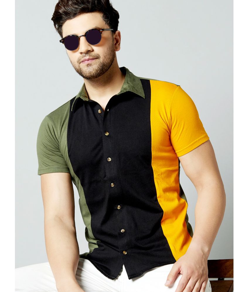     			GESPO - Black Cotton Blend Regular Fit Men's Casual Shirt ( Pack of 1 )