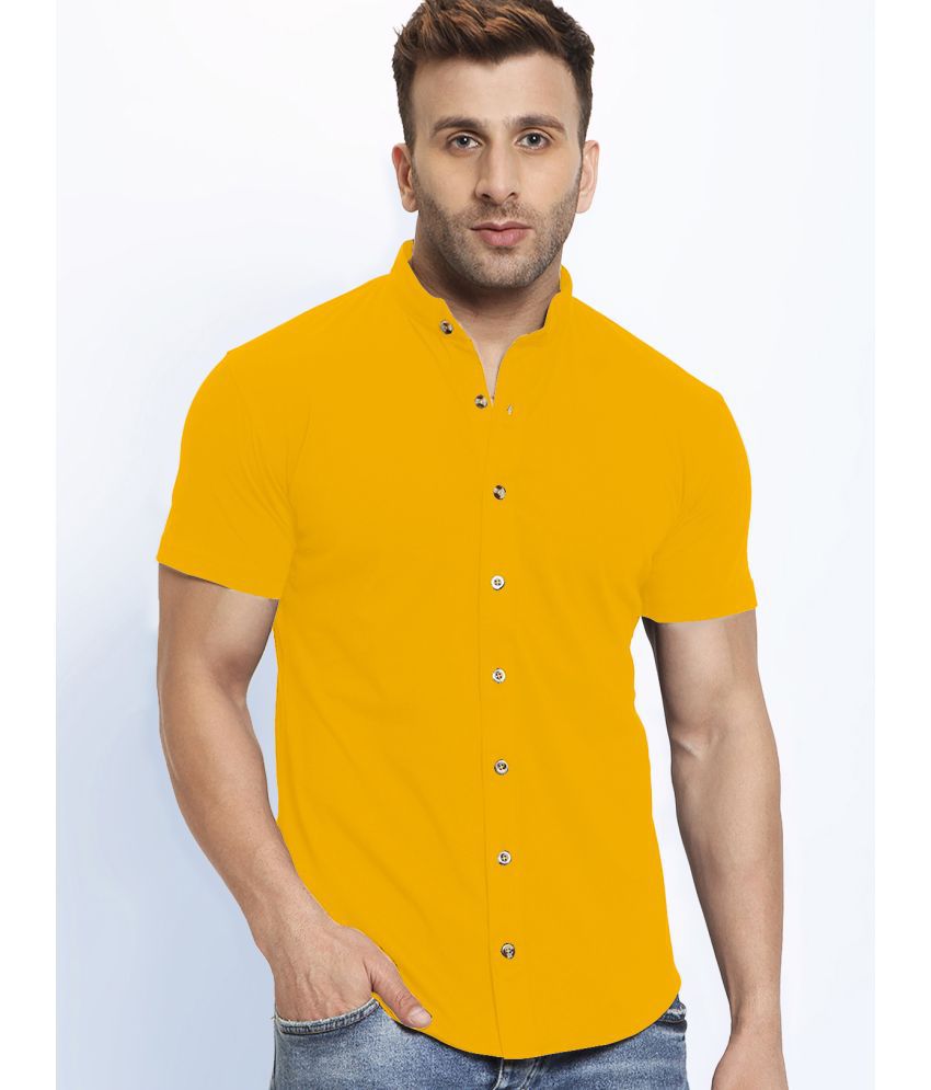     			GESPO - Yellow Cotton Blend Regular Fit Men's Casual Shirt ( Pack of 1 )