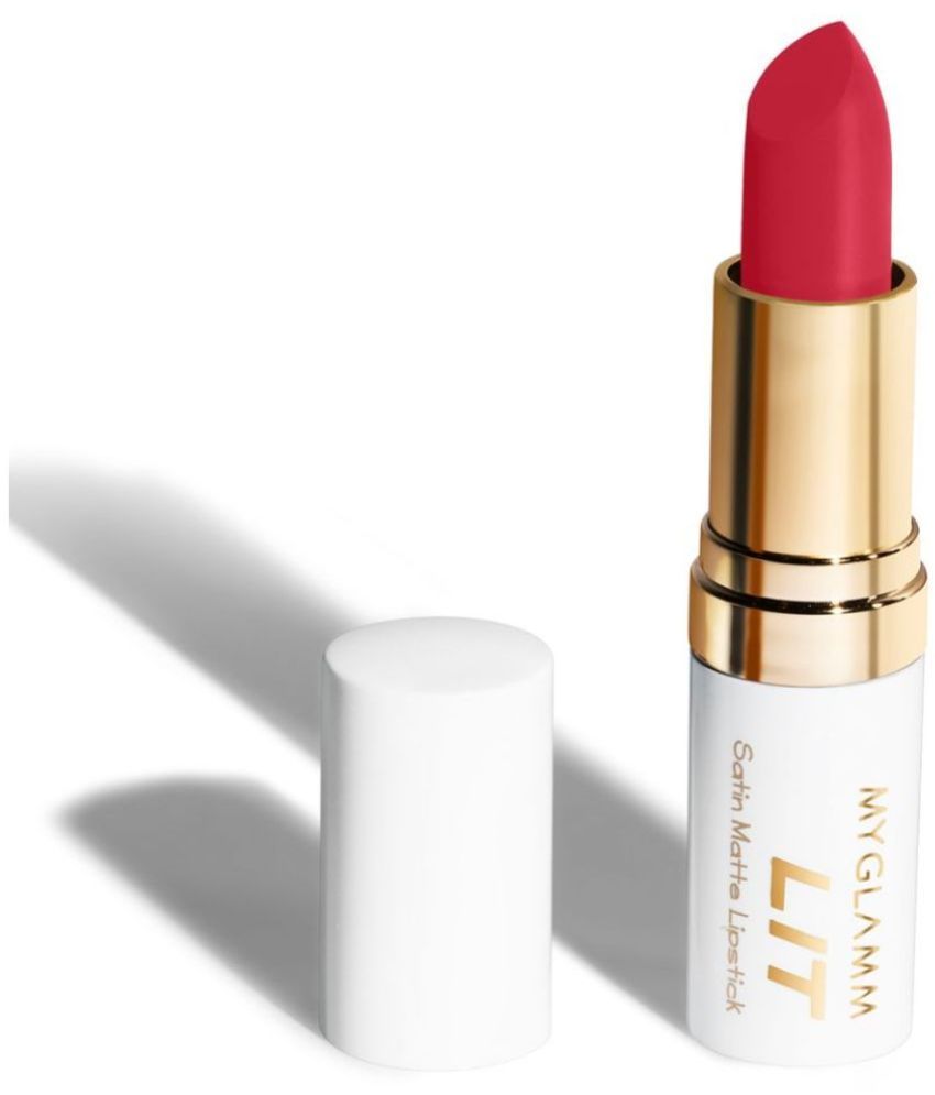     			MyGlamm LIT Satin Matte Lipstick-Russian Doll-3.7gm