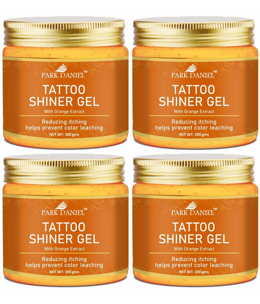     			Park Daniel Tattoo Shiner Gel With Orange Extract Permanent Body Tattoo Pack of 4