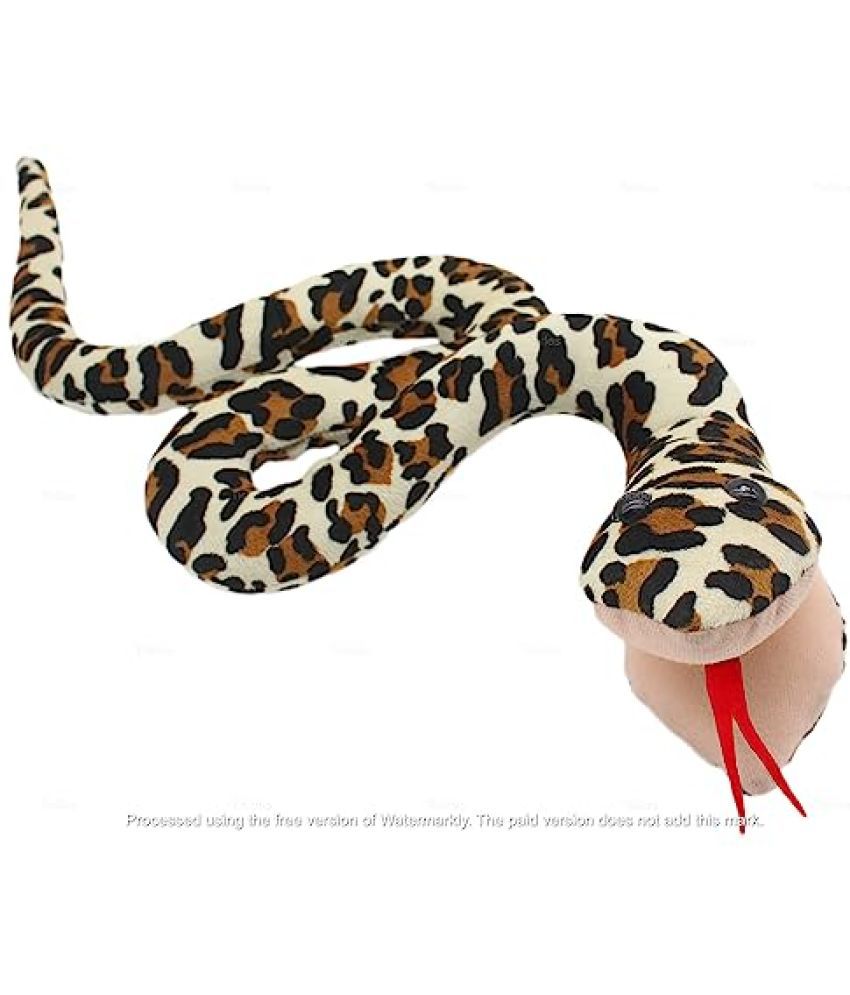     			Tickles Hissing Snake Stuffed Soft Plush Animal Toy for Kids Room (Size: 55 cm Color: Cream)