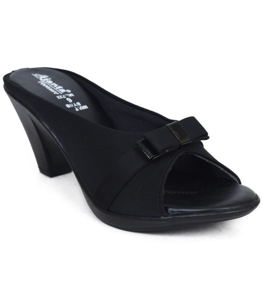     			Ajanta - Black Women's Slip On Heels