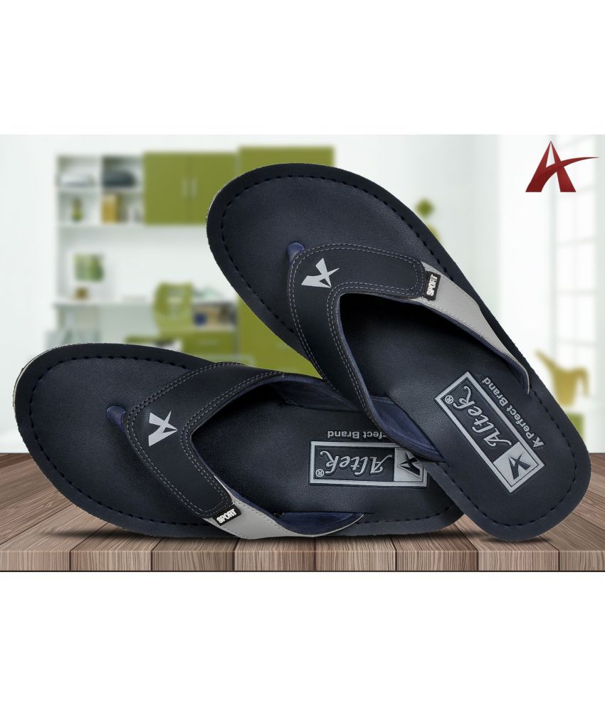     			Altek - Navy Men's Thong Flip Flop