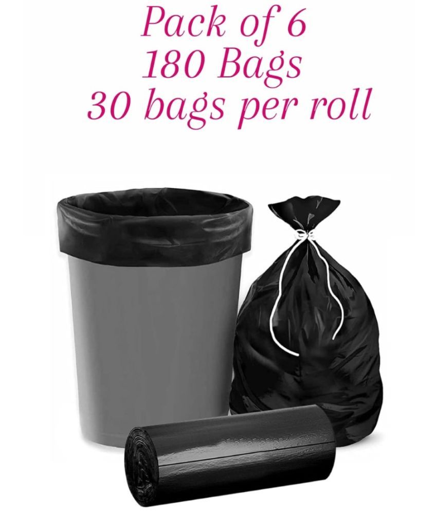     			Arni - Black Virgin Plastic Dustbin and Garbage bags