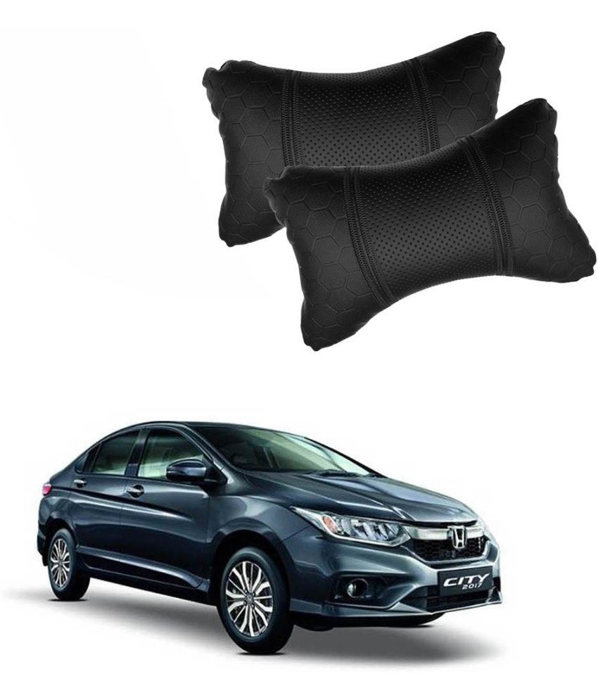     			Autokraftz Neck Cushions Set of 2 Black