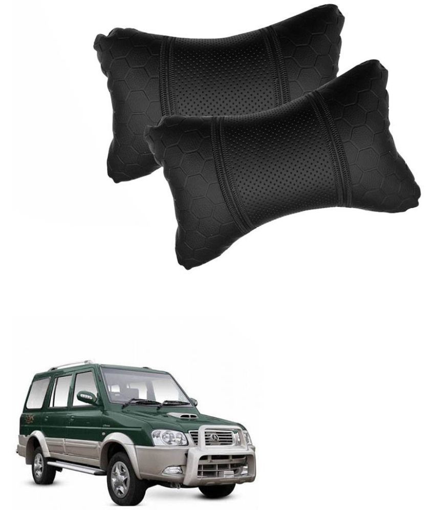     			Autokraftz Neck Cushions Set of 2 Black