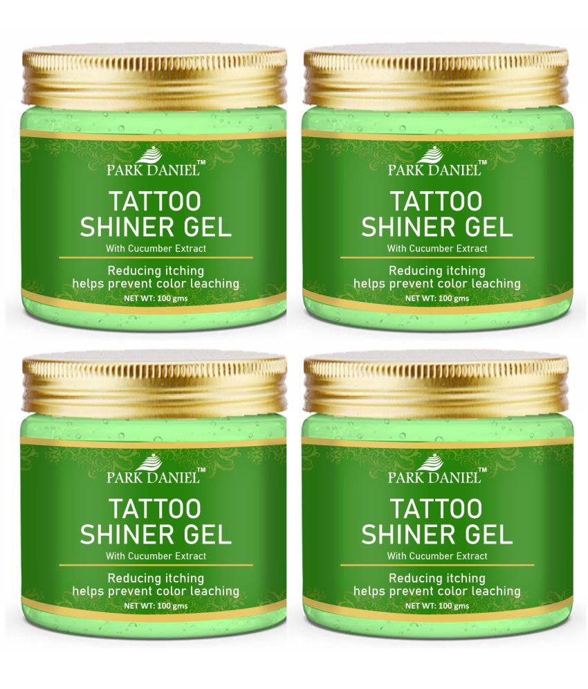     			Park Daniel Tattoo Shiner Gel With Cucu mber Extract Permanent Body Tattoo Pack of 4