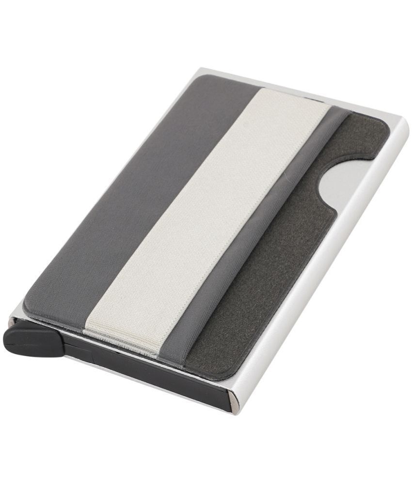     			STYLE SHOES - Silver Metallic Men's Short Wallet ( Pack of 1 )