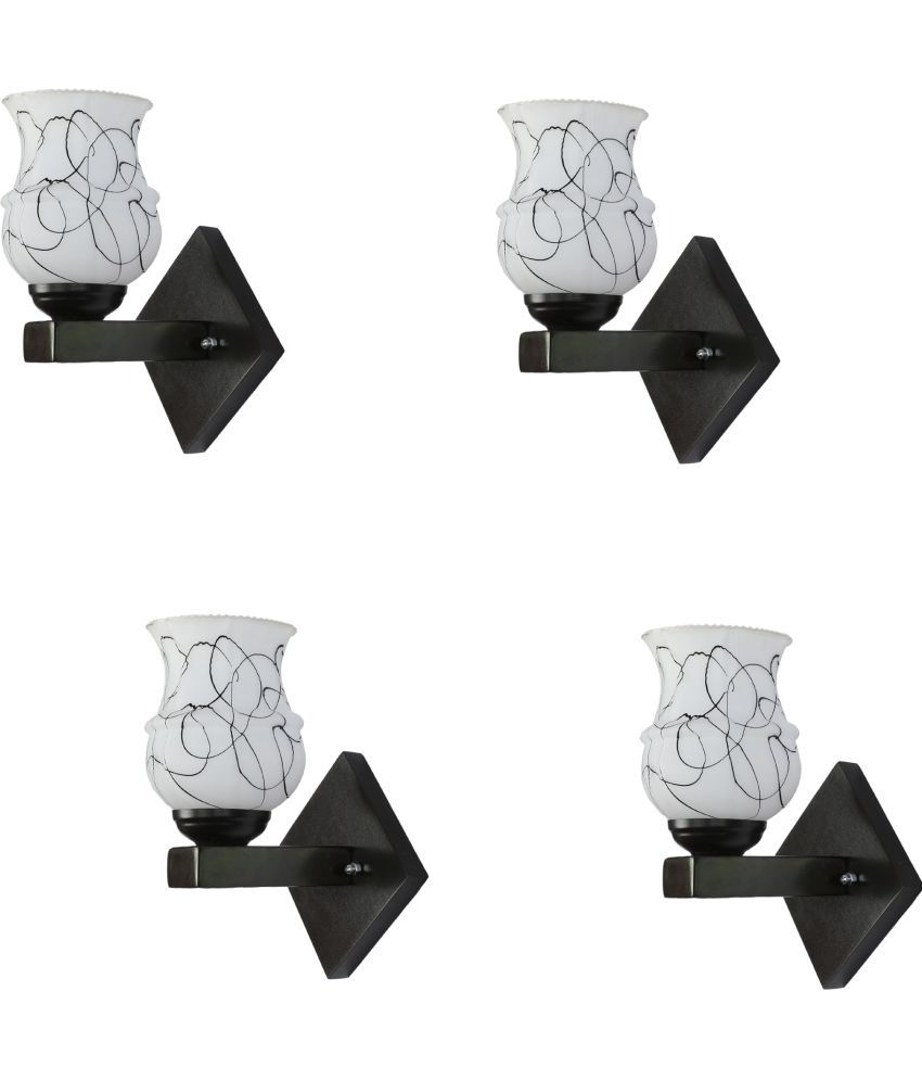     			Somil - Black Wallchiere ( Pack of 4 )