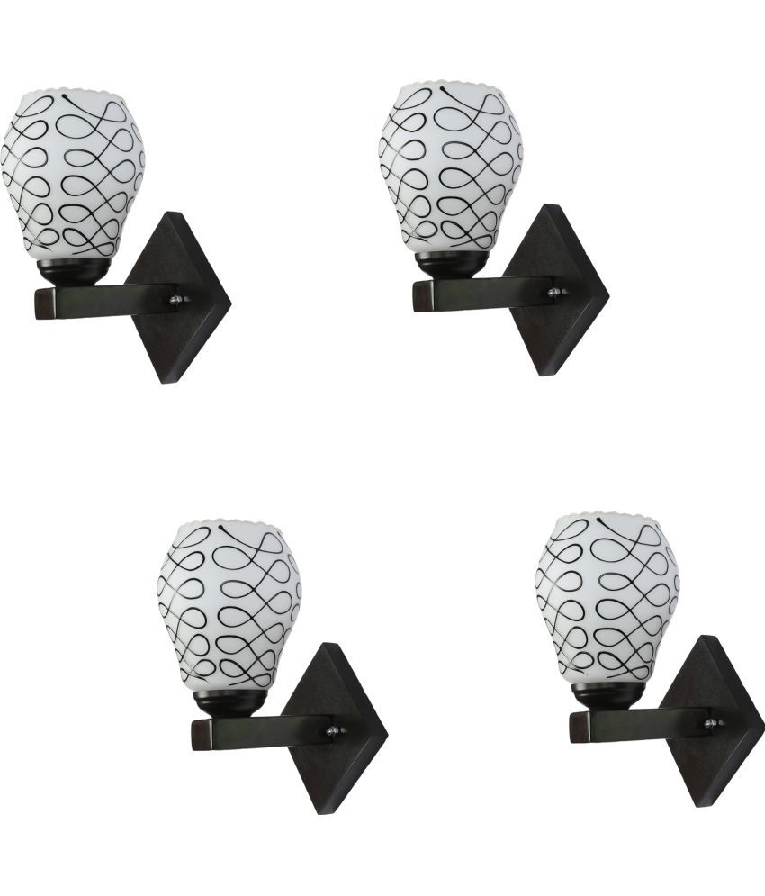     			Somil - Black Wallchiere ( Pack of 4 )