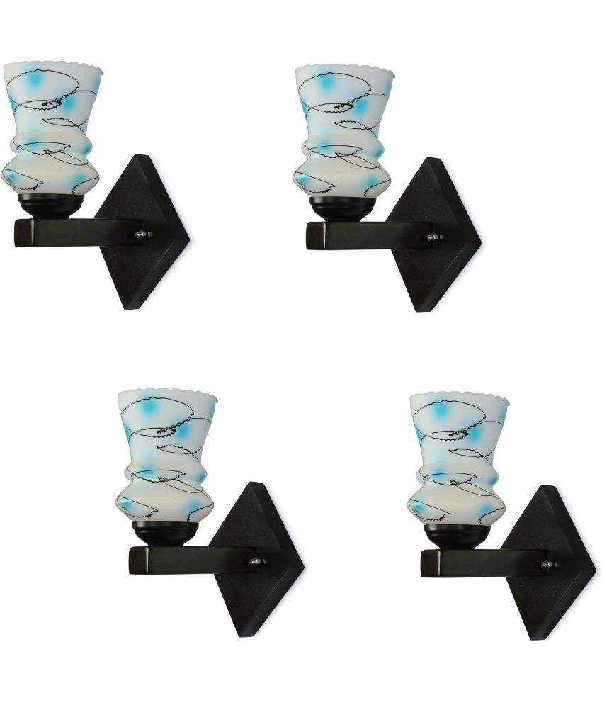     			Somil - Blue Wallchiere ( Pack of 4 )