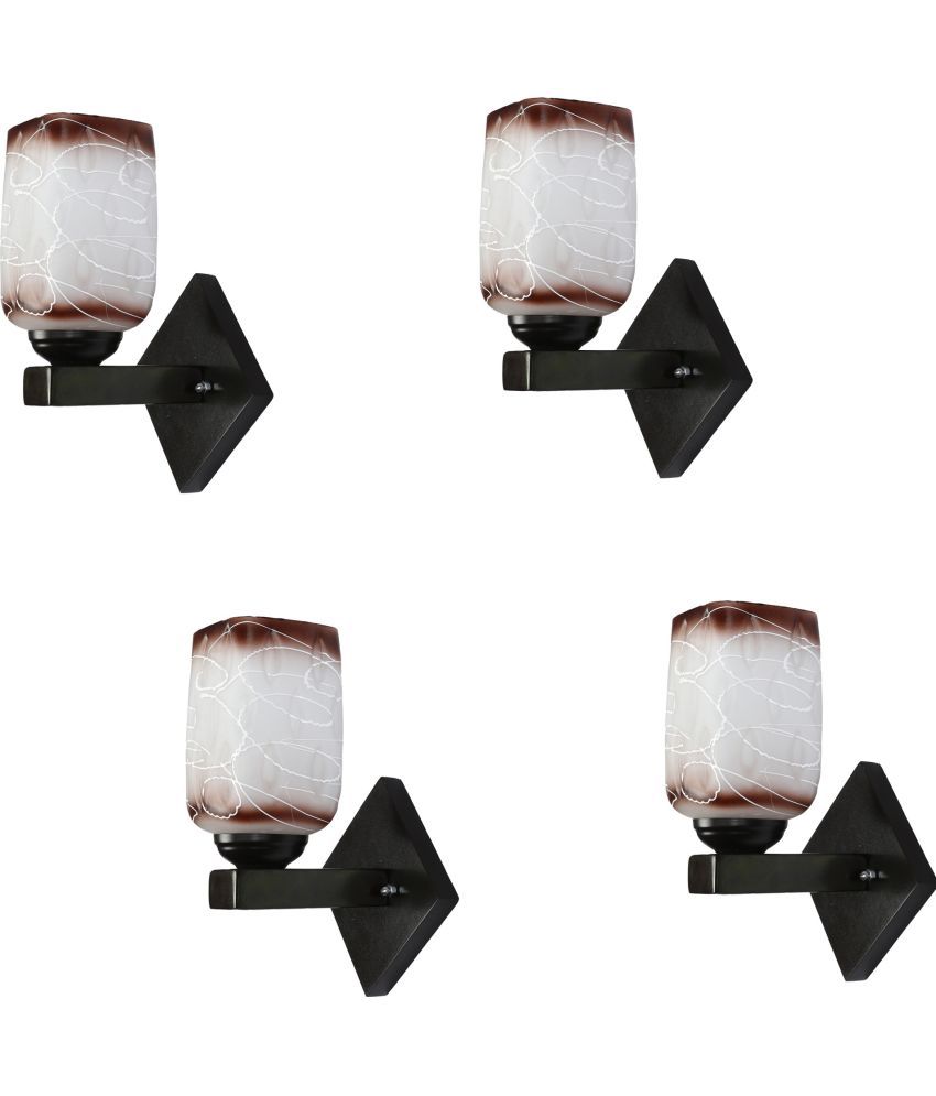     			Somil - Brown Wallchiere ( Pack of 4 )