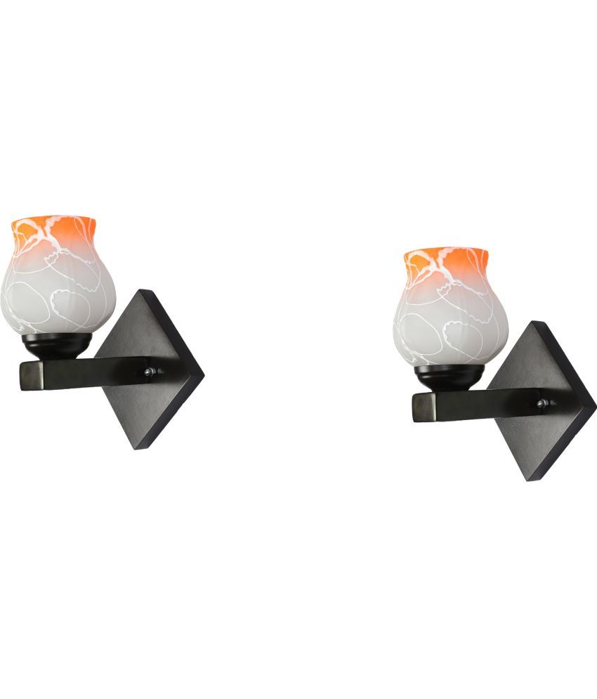     			Somil - Orange Wallchiere ( Pack of 2 )