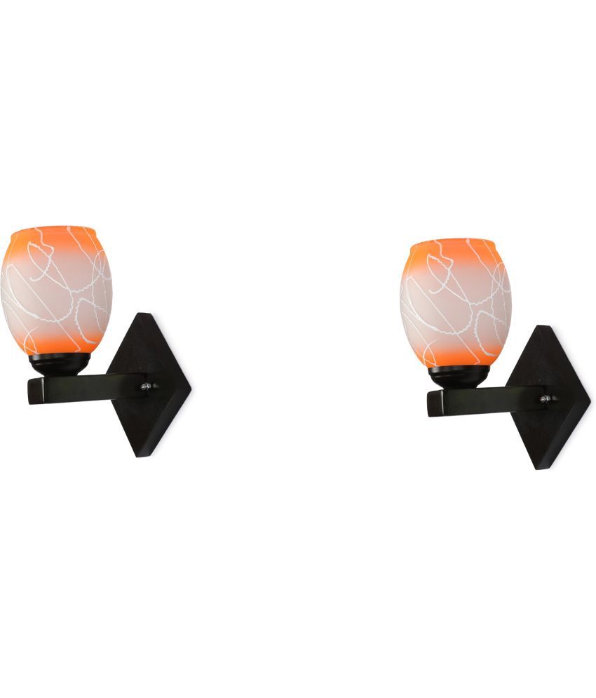     			Somil - Orange Wallchiere ( Pack of 2 )