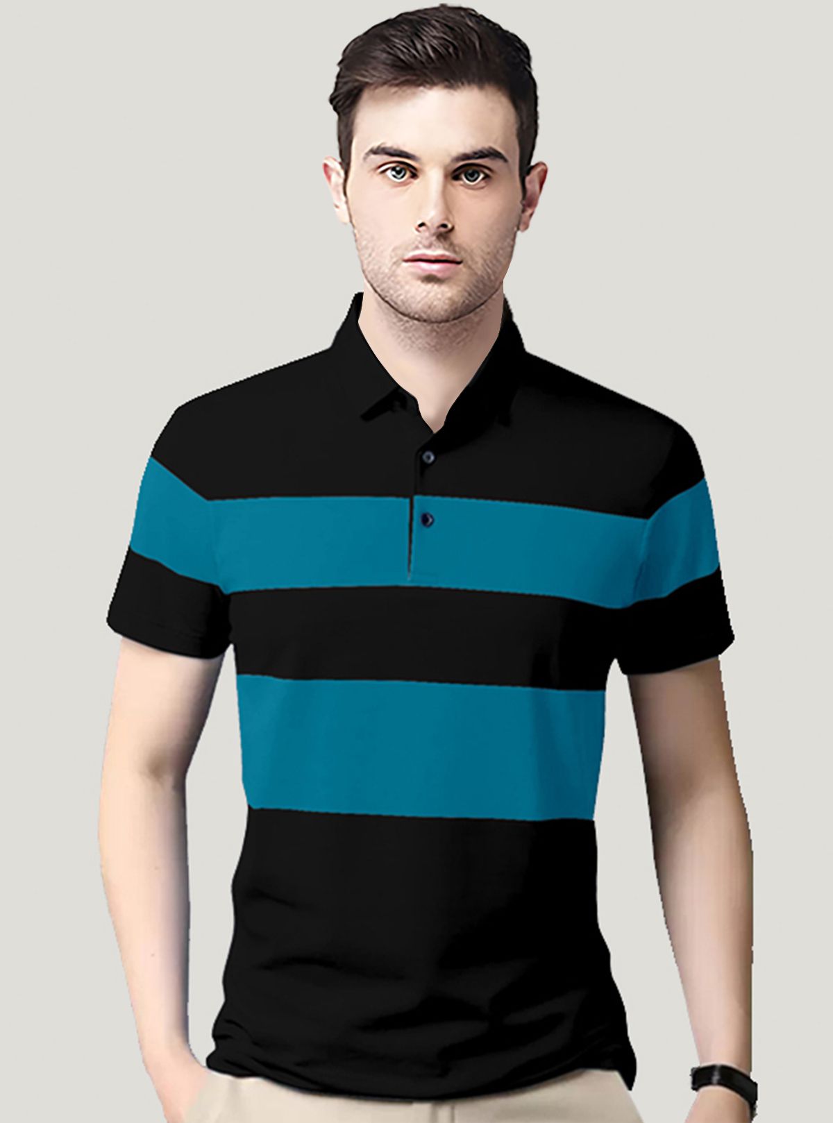     			AUSK - Multicolor Cotton Blend Regular Fit Men's Polo T Shirt ( Pack of 1 )