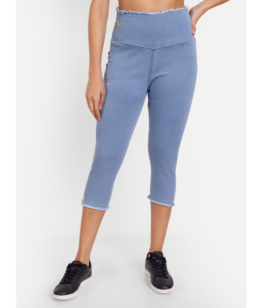     			AngelFab Denim Capris - Blue