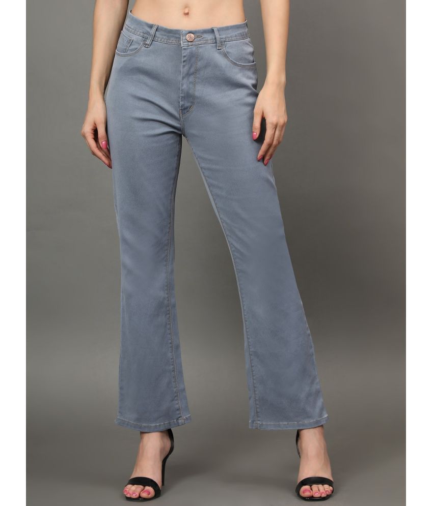     			AngelFab - Grey Denim Bootcut Women's Jeans ( Pack of 1 )