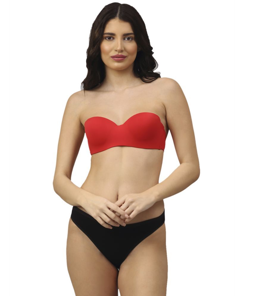     			PrettyCat Polyester Women's Bra & Panty Set ( Red )