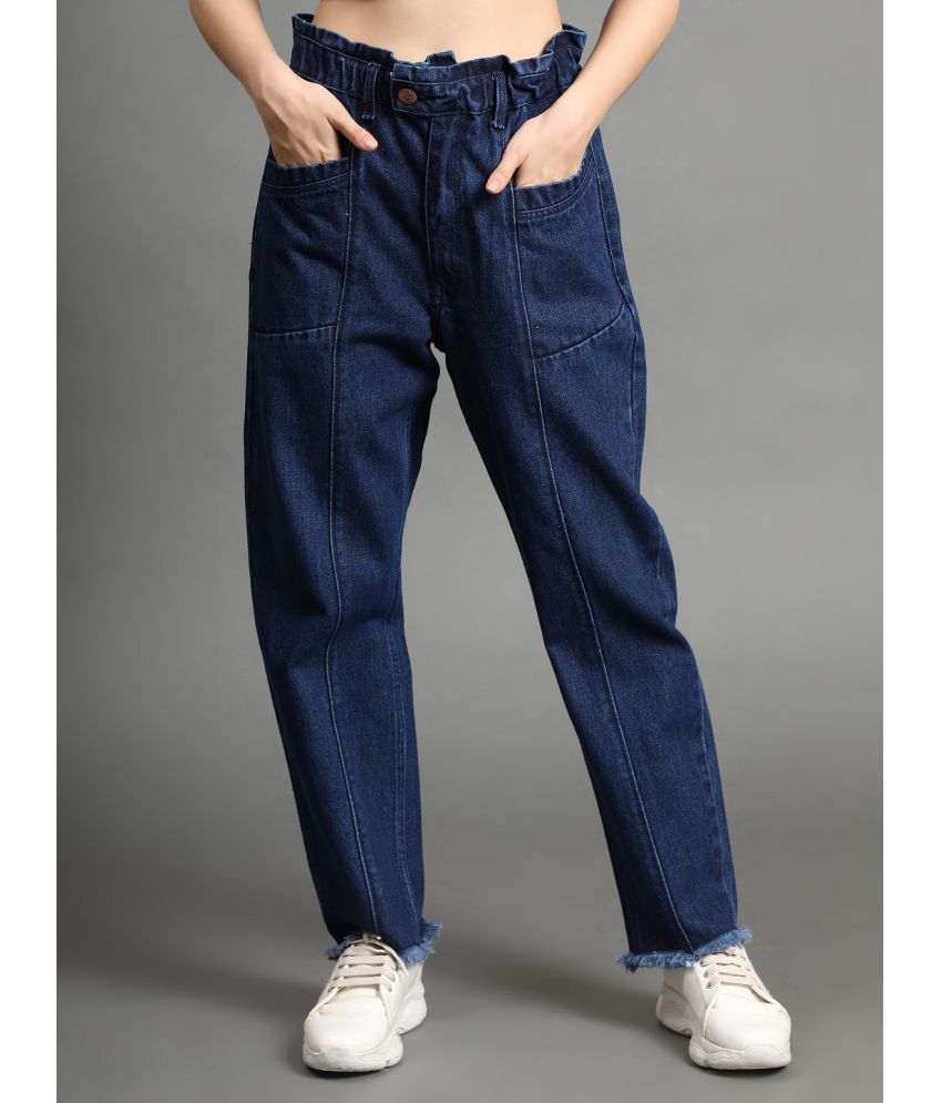     			AngelFab - Blue Denim Boyfriend Fit Women's Jeans ( Pack of 1 )