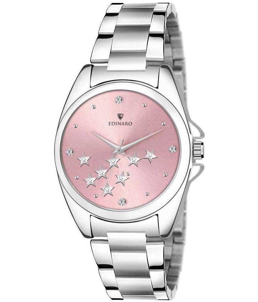     			EDINARO - Silver Stainless Steel Analog Womens Watch