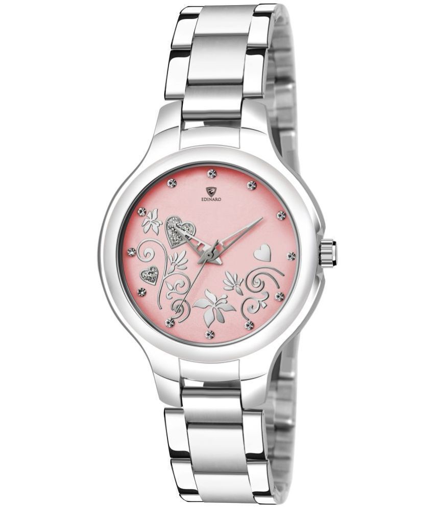     			EDINARO - Silver Stainless Steel Analog Womens Watch