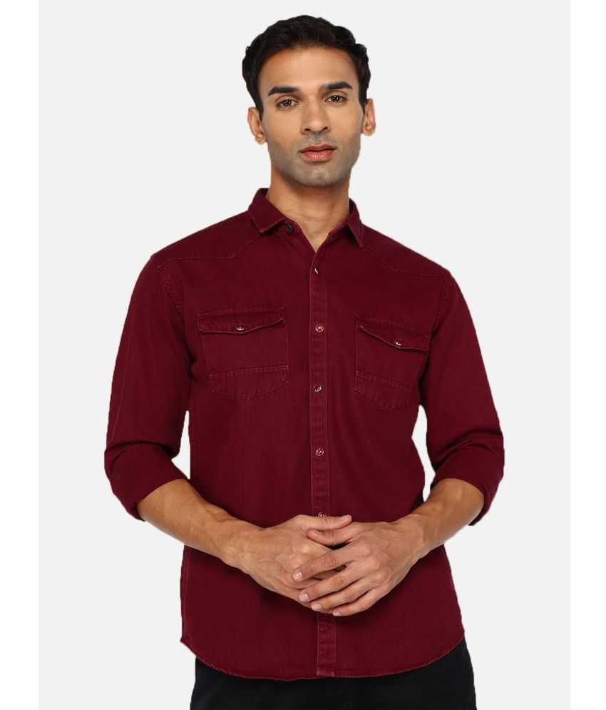     			Kuons Avenue - Red Denim Regular Fit Men's Casual Shirt ( Pack of 1 )