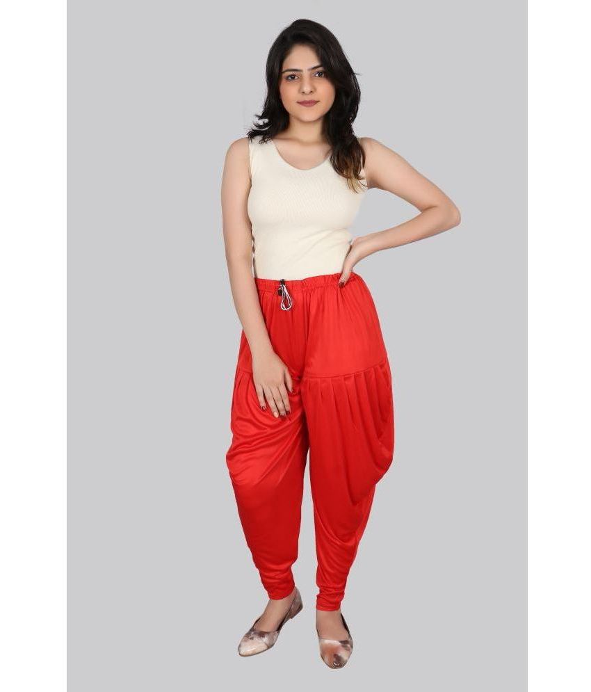     			PURSA - Red Satin Loose Women's Jodhpuri Pants ( Pack of 1 )