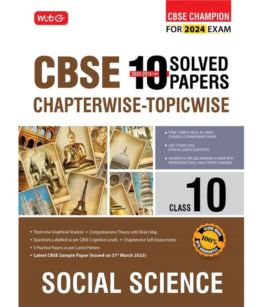     			10 Years CBSE Champion Chapterwise-Topicwise Social Science -Class- 10