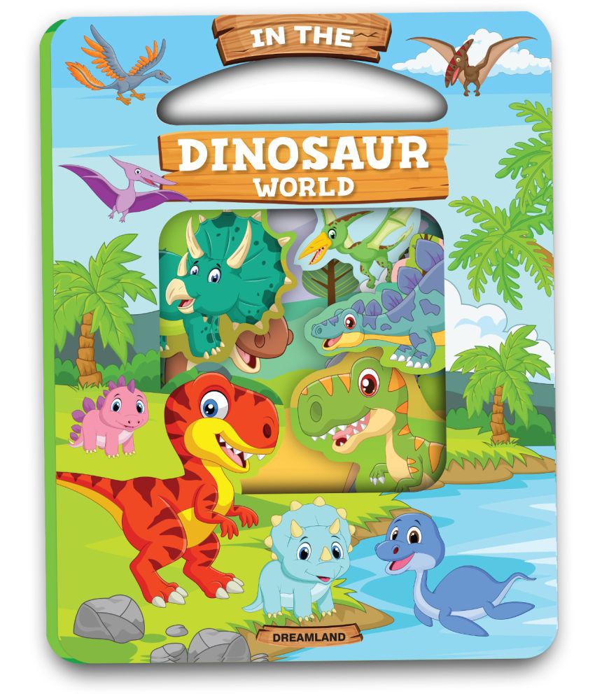     			Die Cut Window Board Book - In the Dinosaurs World for Kids Picture Book for Children Educations Board Book for Kid Die-Cut Shape Board Books