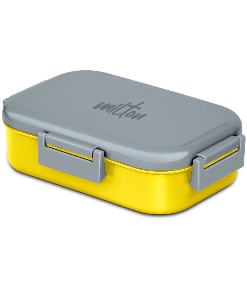     			MILTON Senior Flatmate Inner Stainless Steel Tiffin Box 700 ml Yellow