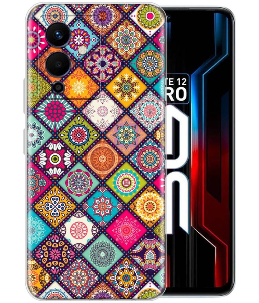     			NBOX - Multicolor Printed Back Cover Silicon Compatible For Infinix Note 12 Pro 5G ( Pack of 1 )