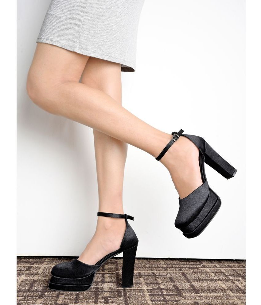     			Shoetopia - Black Women's Sandal Heels