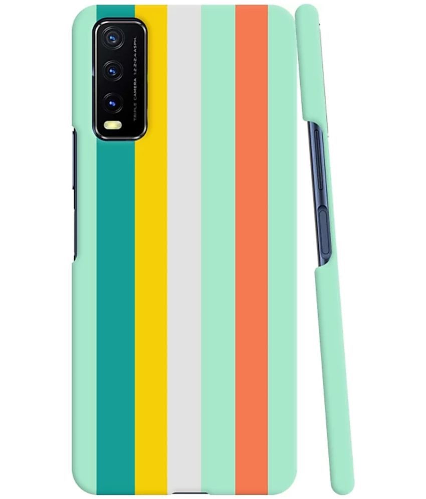     			T4U THINGS4U - Multicolor Printed Back Cover Polycarbonate Compatible For Vivo Y12s ( Pack of 1 )