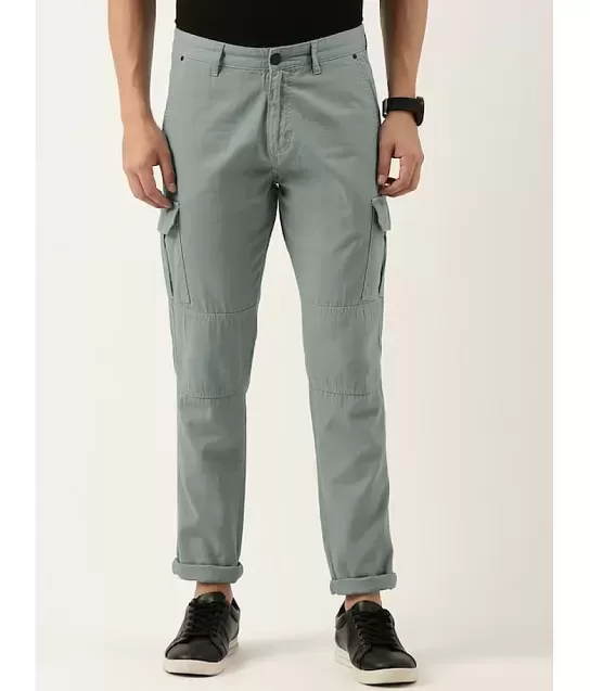 Buy Olive Green Trousers & Pants for Men by iVOC Online | Ajio.com