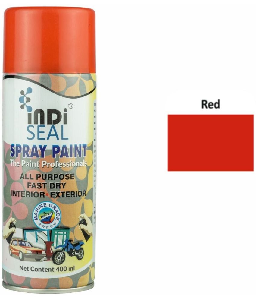     			INDISEAL Red Spray Paint 400 ml (Pack of 1)