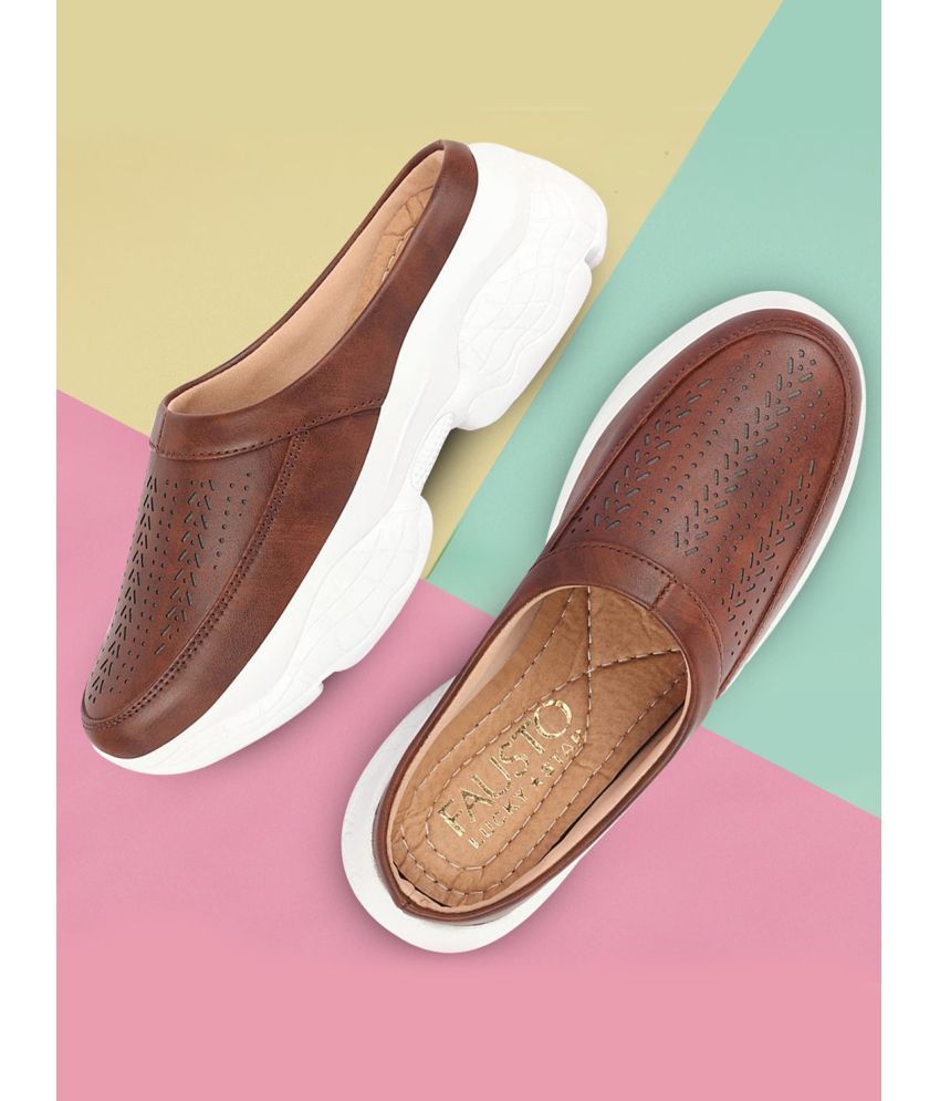     			Fausto - Brown Women's Slip On