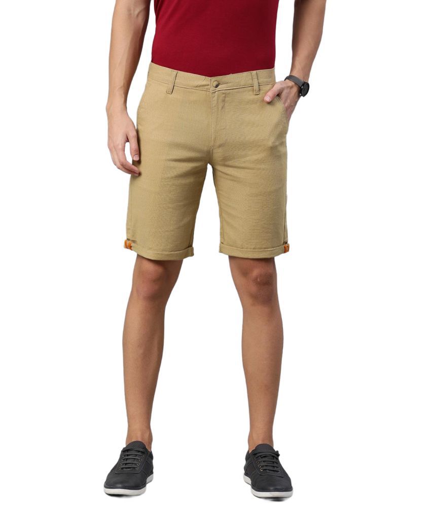     			IVOC - Khaki Cotton Men's Chino Shorts ( Pack of 1 )