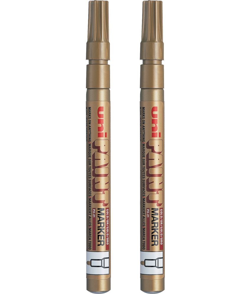     			uni-ball PX-21-GL Artist Paint Marker 1.2mm (Set of 2, Gold)