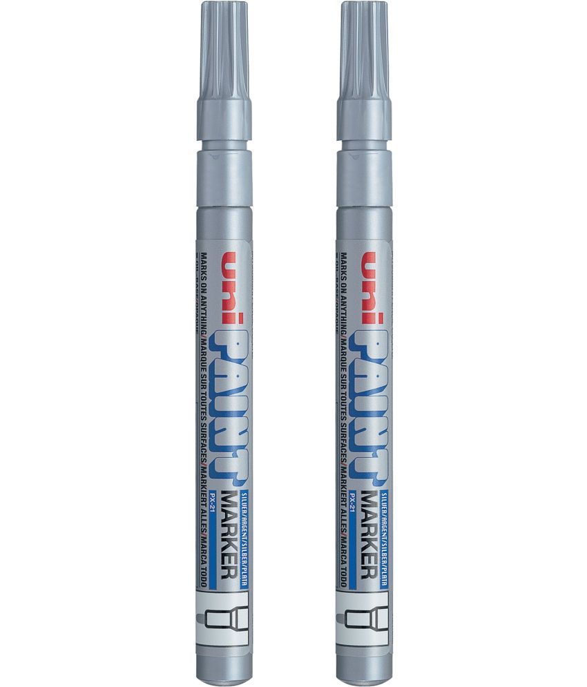     			uni-ball PX-21-SL Artist Paint Marker 1.2mm (Set of 2, Silver)