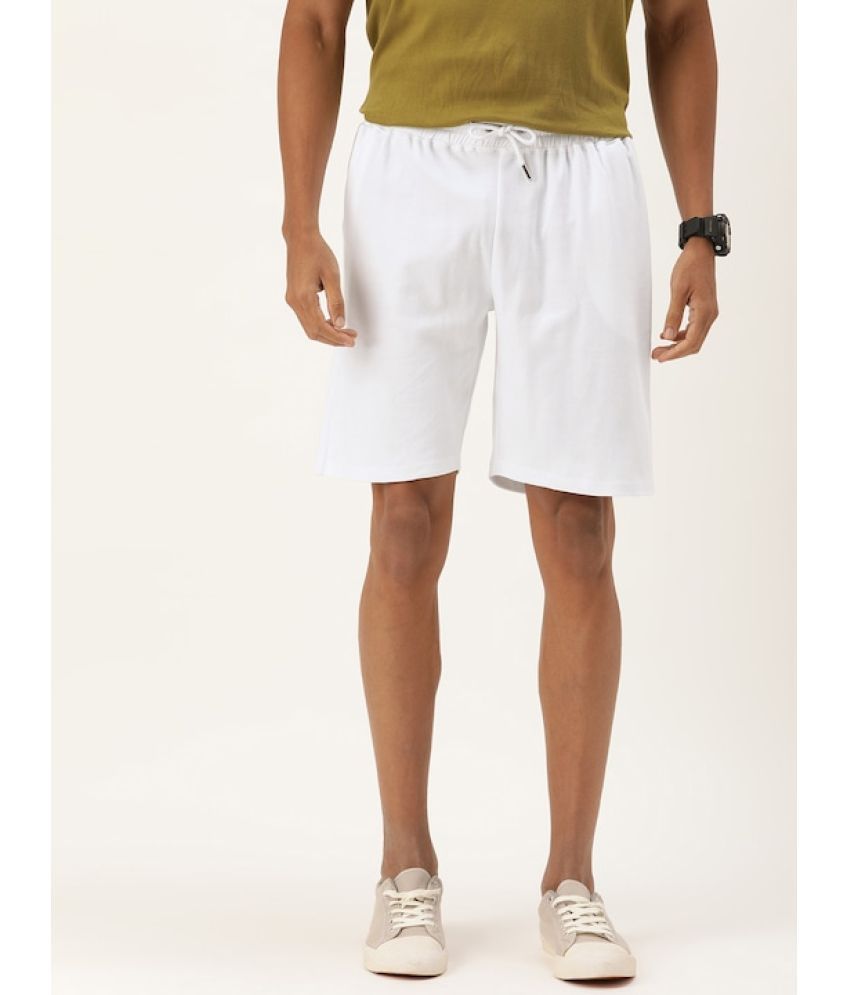     			Bene Kleed - White Cotton Men's Shorts ( Pack of 1 )