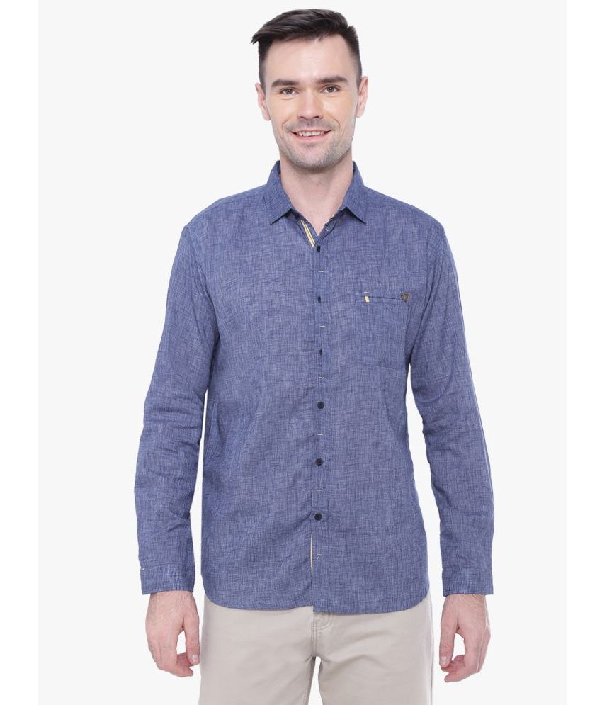     			Kuons Avenue - Blue Denim Regular Fit Men's Casual Shirt ( Pack of 1 )