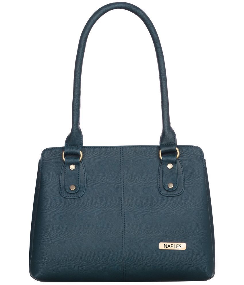     			Naples - Blue PU Shoulder Bag