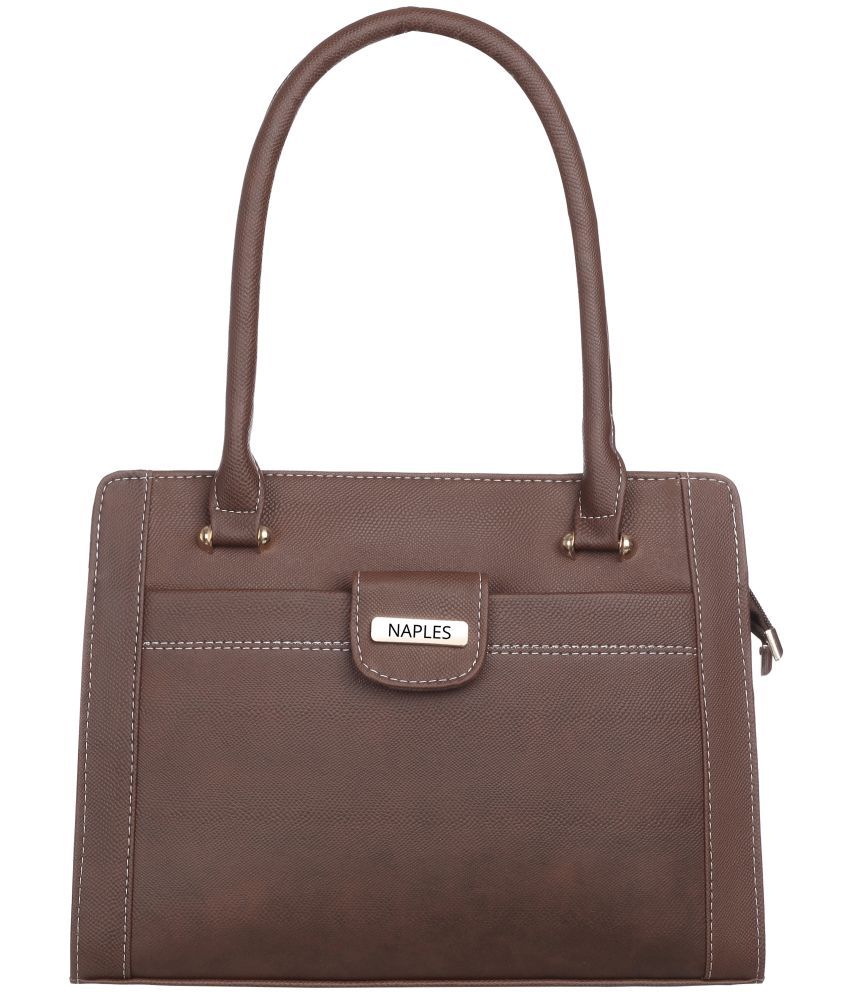     			Naples - Brown PU Shoulder Bag