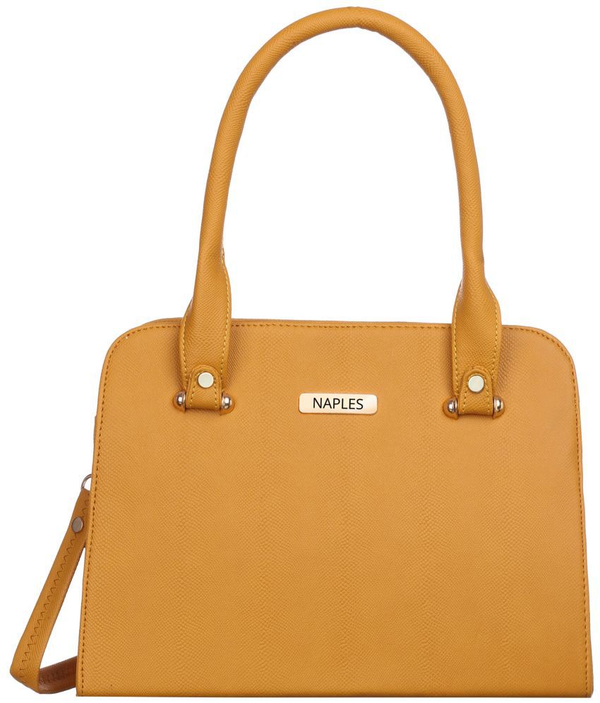     			Naples - Yellow PU Shoulder Bag