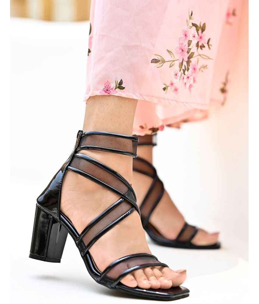     			Shoetopia - Black Women's Sandal Heels