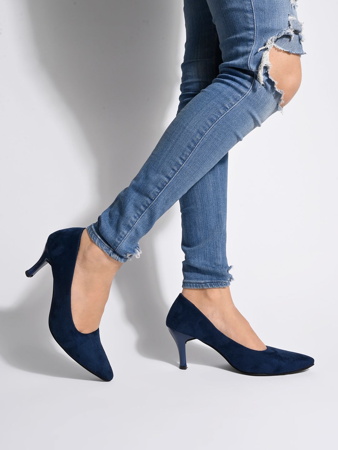     			Shoetopia - Blue Women's Pumps Heels
