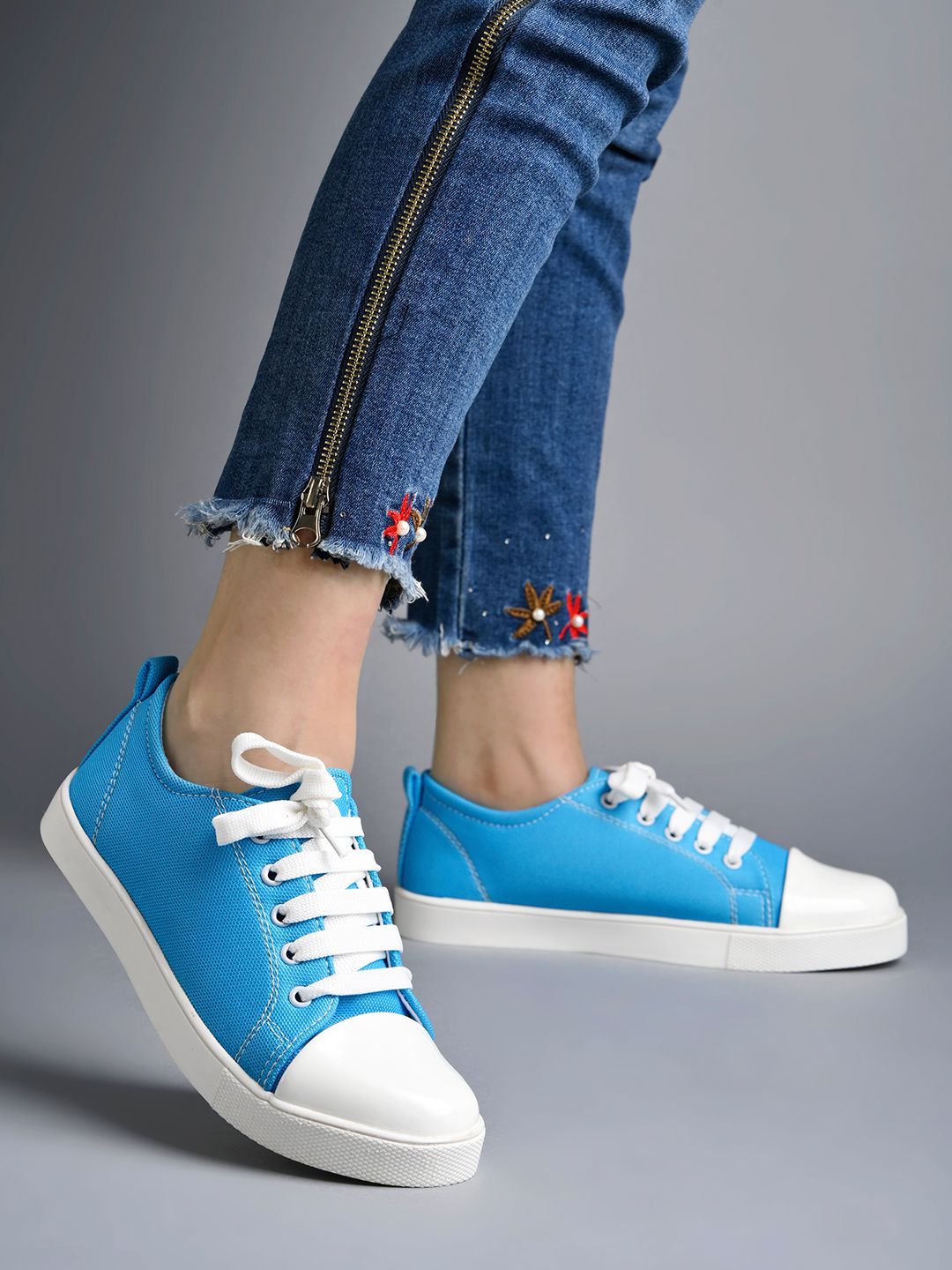    			Shoetopia - Blue Women's Sneakers