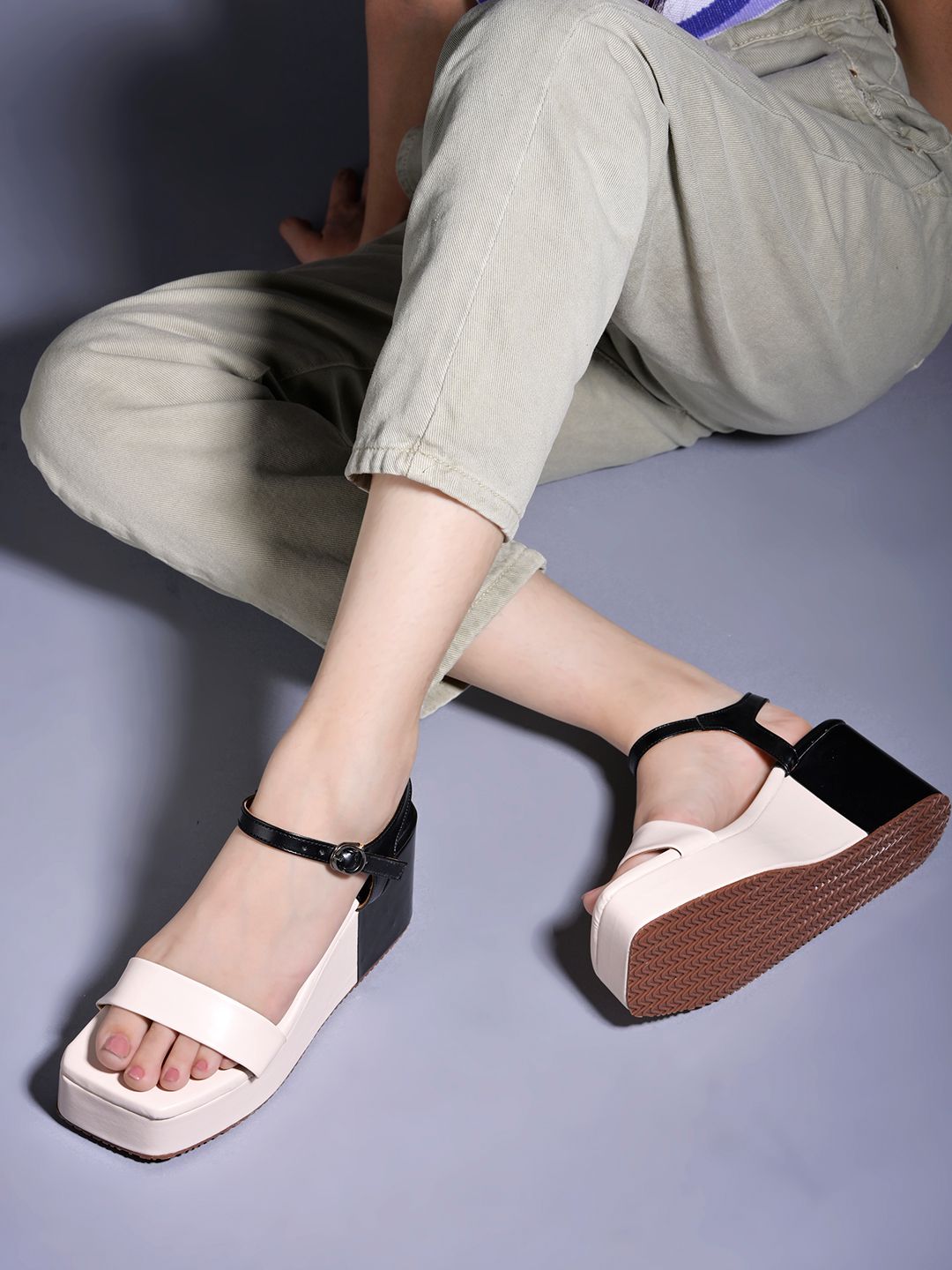     			Shoetopia - Cream Women's Sandal Heels
