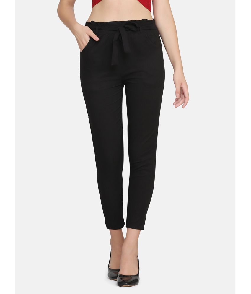     			BuyNewTrend - Black Cotton Blend Skinny Women's Casual Pants ( Pack of 1 )